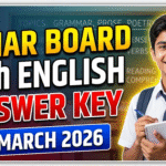 Bihar board class 11th 18 march English answer key 2026: