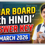 Bihar board class 11th 18 march Hindi answer key 2026: 