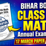 Bihar Board 17 March Class 11th Math Annual Exam Question Paper 2026