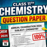 16 March Class 11th Chemistry Annual Exam Question Paper 2026