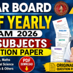 Bihar Board Class 6th Half Yearly Exam 2026 All Subjects Question paper